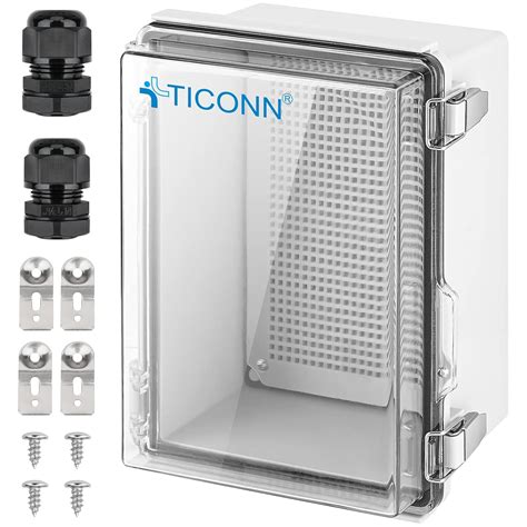 transparent cover junction box|ticonn waterproof junction box.